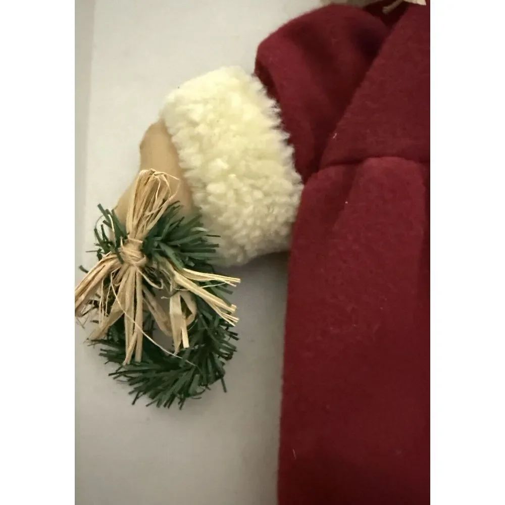 Raggedy Ann Folk Country Santa Clause‎ Suit Christmas Floppy Doll